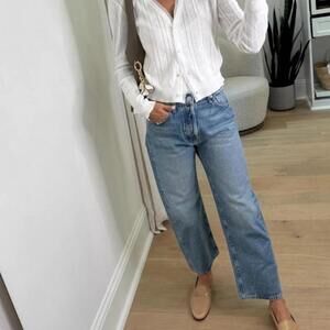 Mother The Ditcher Crop Jeans in Leap at the Chance